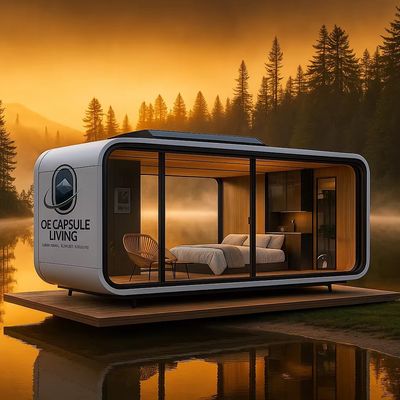 Capsula abitativa modulare di lusso 7 in acciaio prefabbricata Smart Tiny Space Capsule Home Prefabbricata Capsule Room Hotel Capsule House Outdoor
