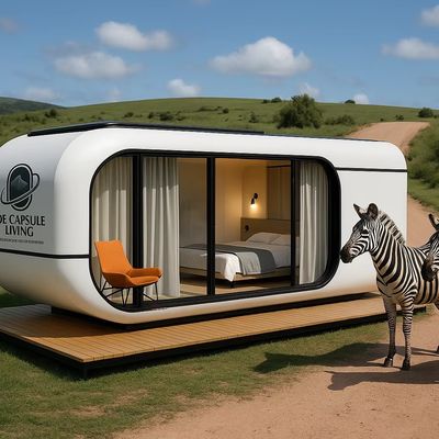 Casa container moderna di lusso da 20 piedi, piccola struttura prefabbricata in acciaio residenziale per hotel, ville e appartamenti