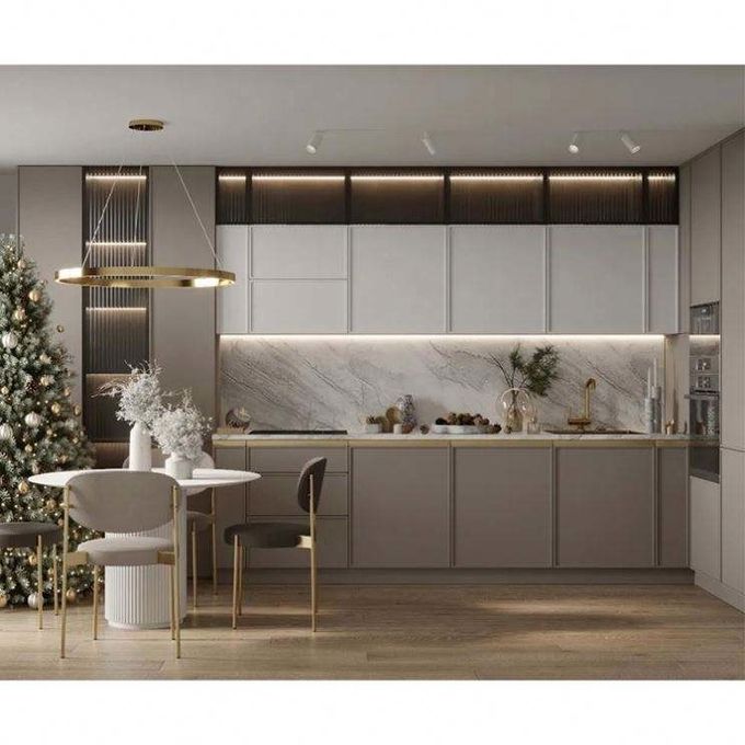 Apparecchi da cucina acrilici mobili in legno MDF massello 1