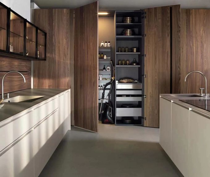 Cucina su misura Armadi di legno Alder Set di dispensa per la casa moderna 0