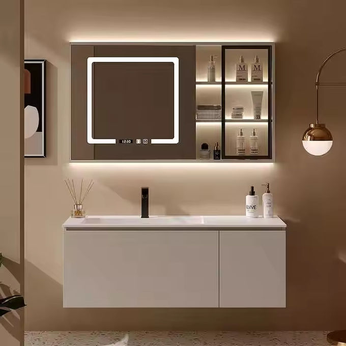Moderno Rectangle Lavabo Vanity Unit Gabinetto Combo Per Bagno Bagno 0