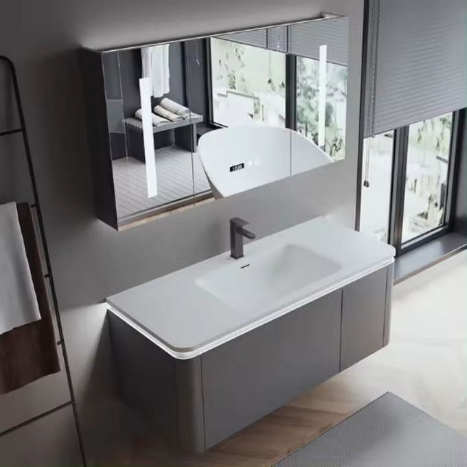 Dispositivo da bagno a muro personalizzato 60 pollici Vanity Single Sink 0