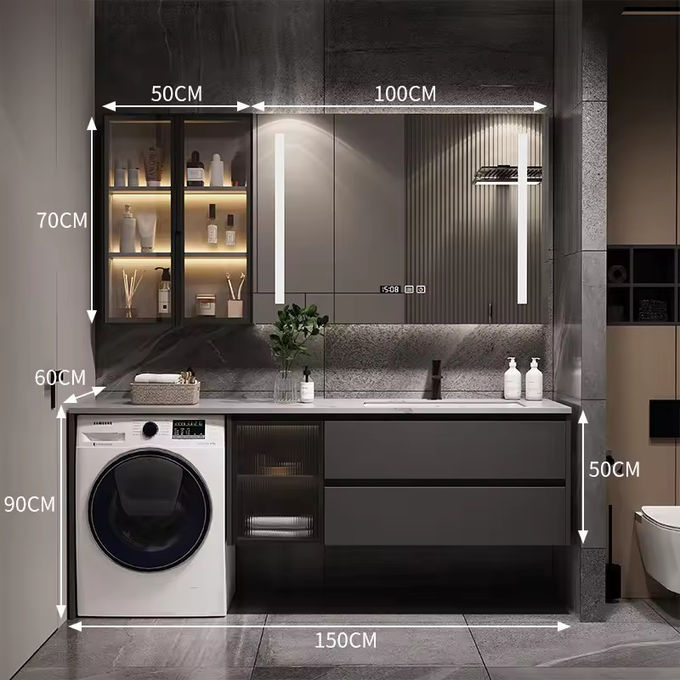 Moderno 48 pollici bagno vanità vasca da bagno combinato 0