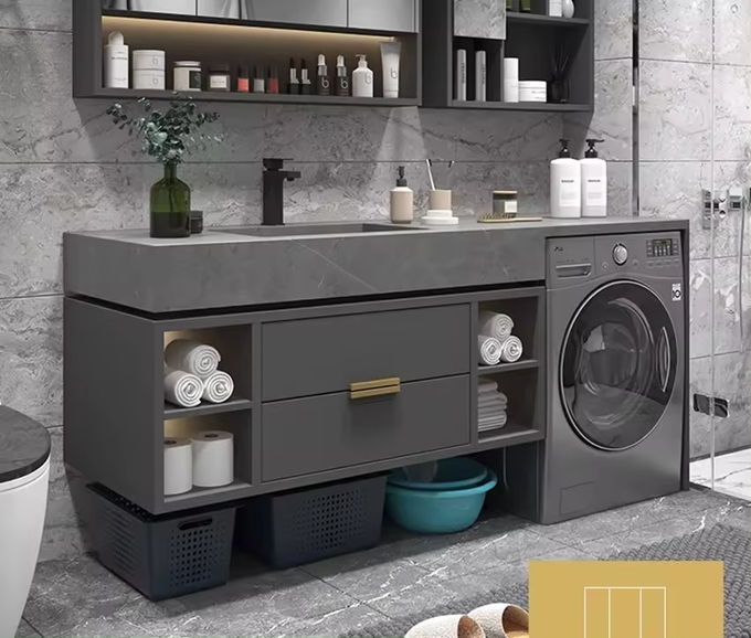 Moderno 48 pollici bagno vanità vasca da bagno combinato 1